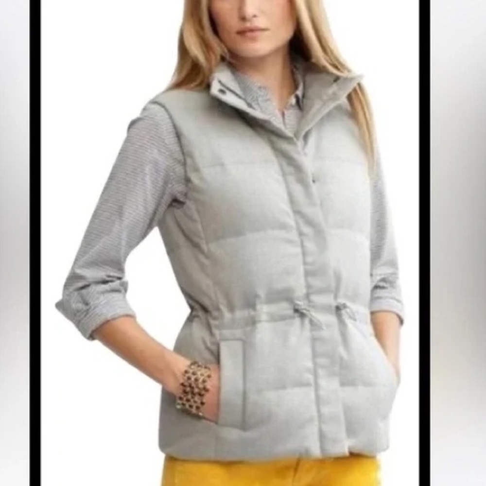 Banana Republic Down Fill Sleeveless Mock Neck Puffer Vest - Size Small